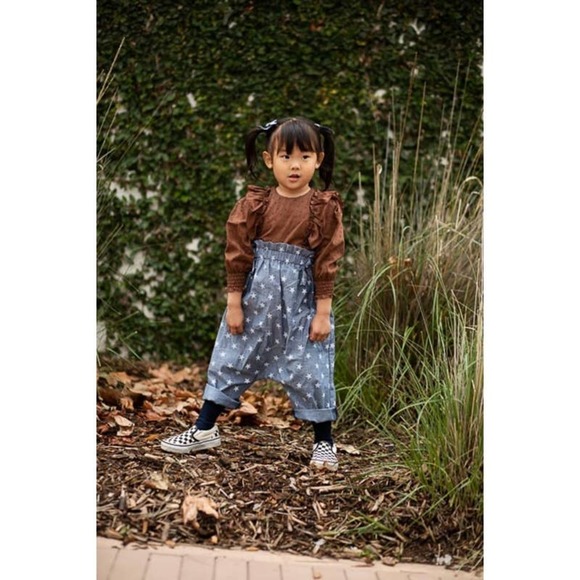 Double Duty Girls Romper Chambray Star: size 3 - Picture 5 of 5